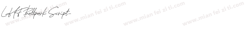 LHF Ballpark Script字体转换